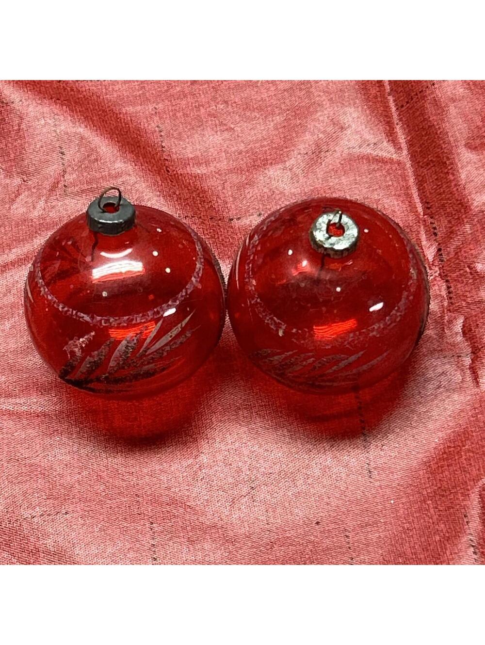 vintage hand painted christmas ornaments-Made In Germany